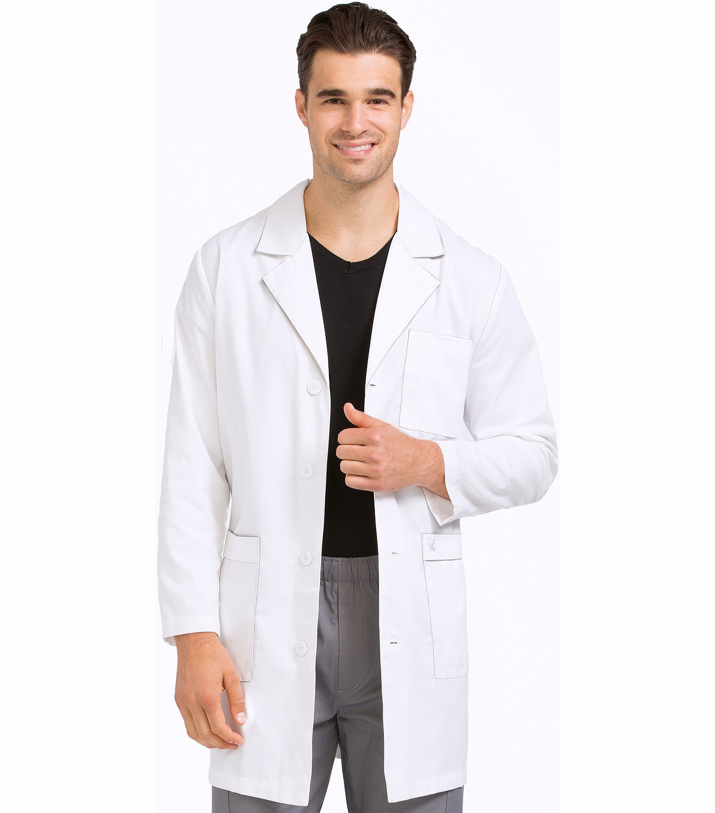 MedCouture - Men's 38" Doctor Length Lab Coat (3048) - Uniscrubs