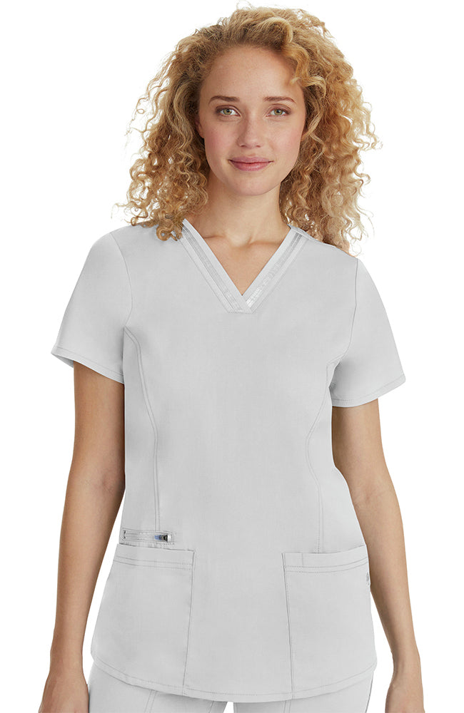 Healing Hands - Women's Jasmine V-Neck Stretch Solid Scrub Top (2278) - Uniscrubs