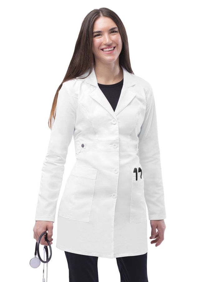 Adar - Women's 36” Tab Waist Lab Coat (3304) - Uniscrubs