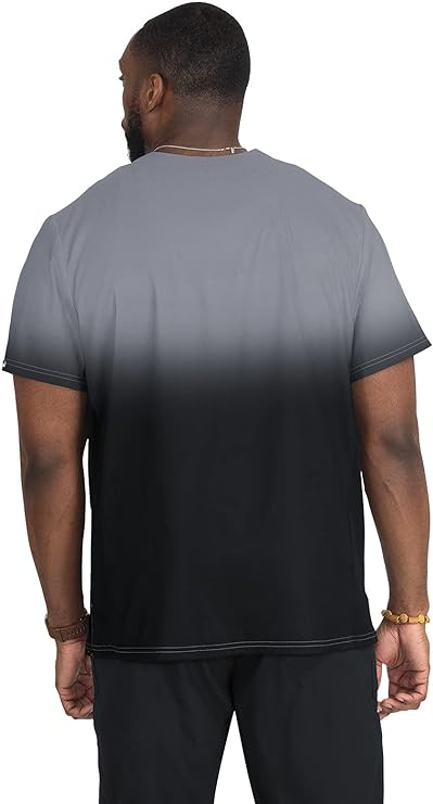 Koi - Lite Soul Men's 2-Pocket Ombre Print Scrub Top (670PR) - Uniscrubs