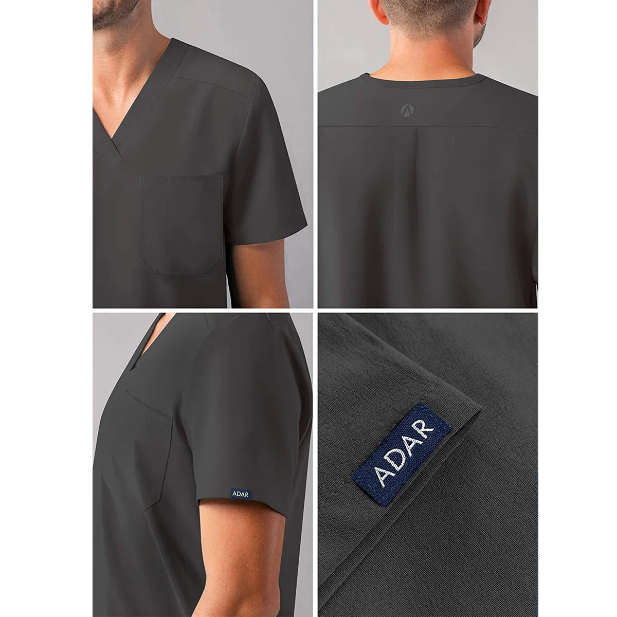 Adar - Men's Classic V-Neck Top (A6006) - Uniscrubs