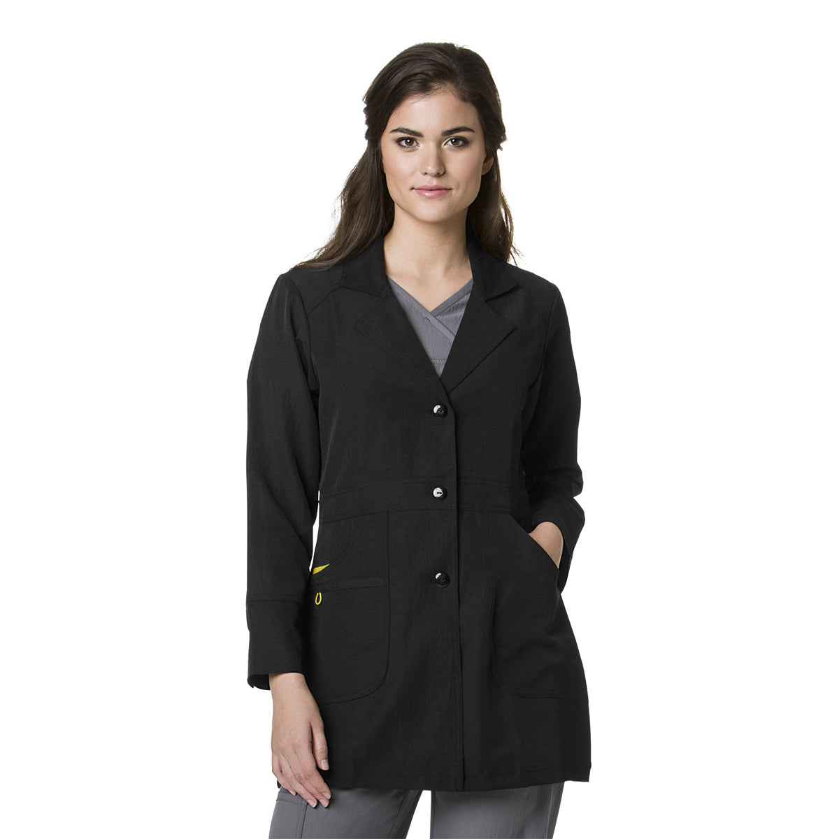 Wonderwink - 4 Stretch Women's 2-Pocket Lady Fit Scrub Lab Coat (7004) - Uniscrubs