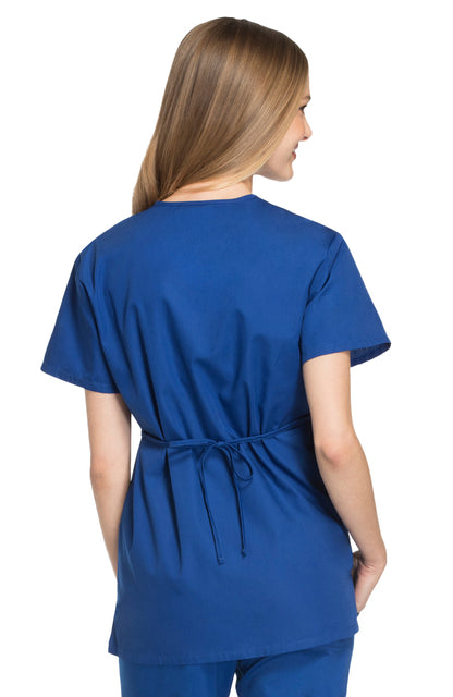 Cherokee - Women's Mock Wrap Tunic Solid Scrub Top (4801) - Uniscrubs