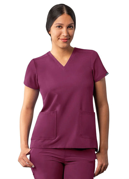 Adar - Women's Modern V-Neck Top (A6008) - Uniscrubs