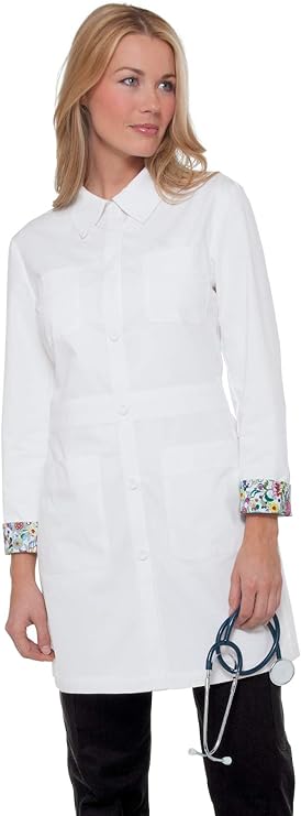 Koi - Fine Twill Women's 35 ¾" 4-Pocket Lab Coat (419)