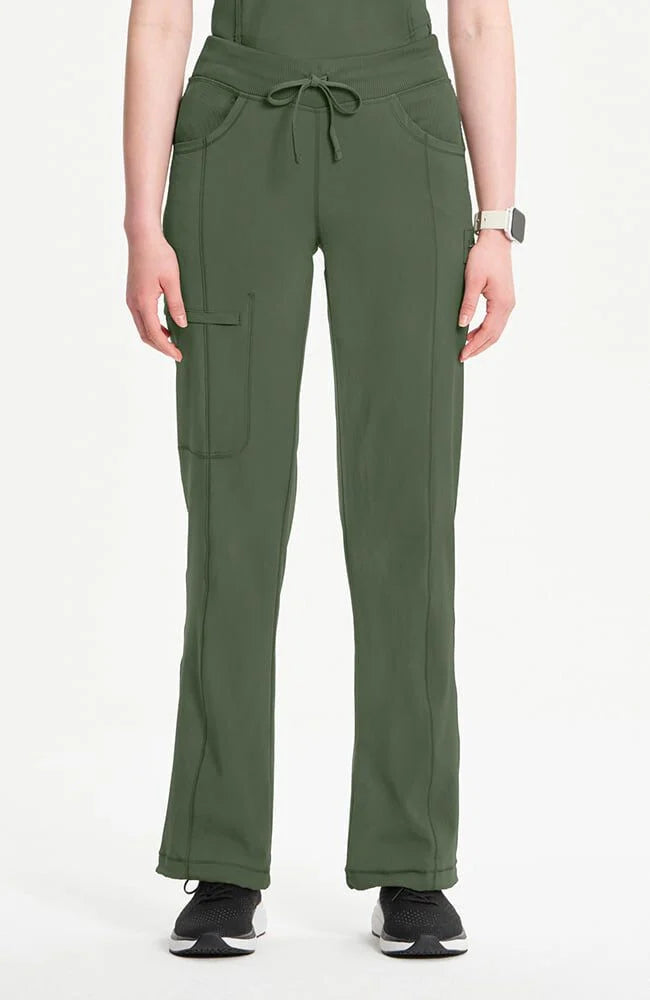 Cherokee - Women's Rib Knit Drawstring Waist Scrub Pant (1123A) - Uniscrubs