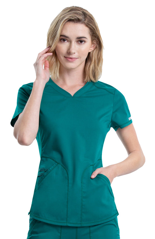 Cherokee - Women's V-Neck Solid Scrub Top (WW601)