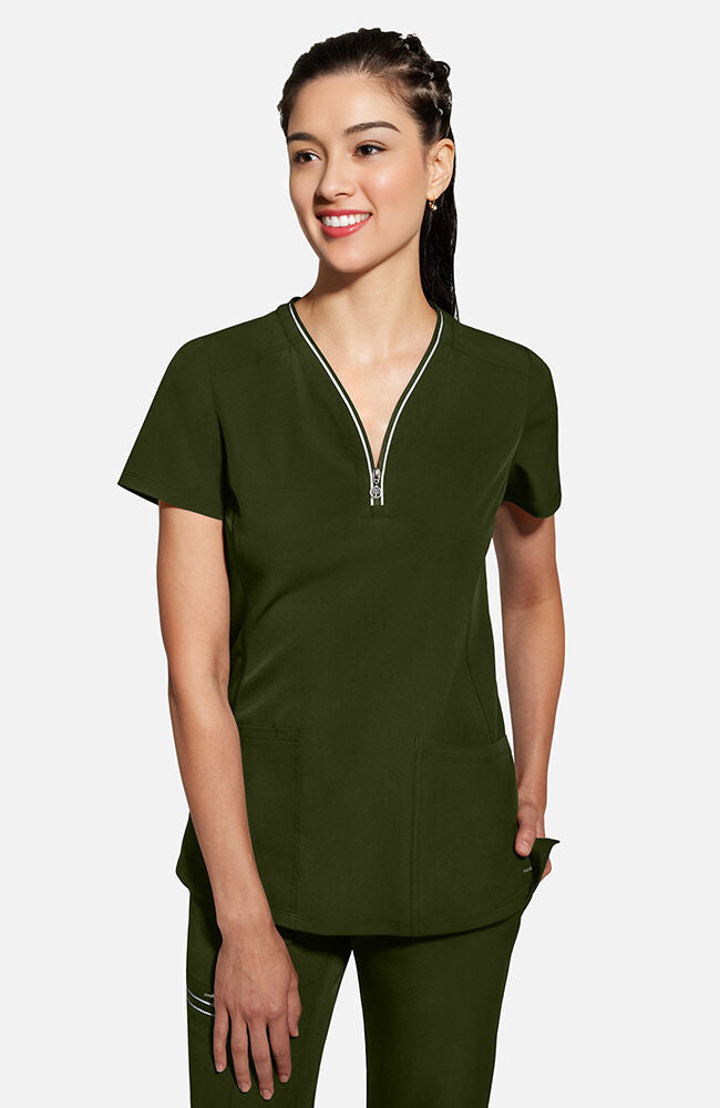 Healing Hands Women's Y-Neck Scrub Top - (2274)