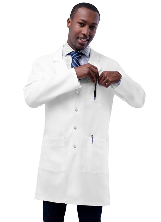 Adar Unisex 36" Snap Front Lab Coat 3308