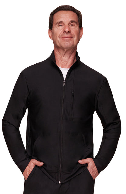 Cherokee - Men's Zip Front Solid Scrub Jacket (CK399) - Uniscrubs