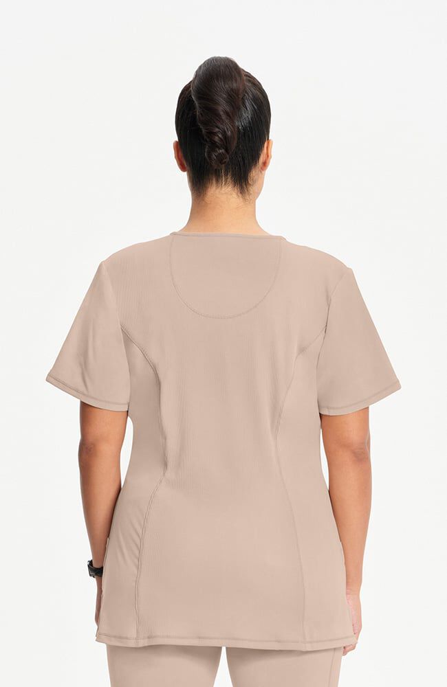 Cherokee - Women's Split Round Neck Solid Scrub Top (2624A)