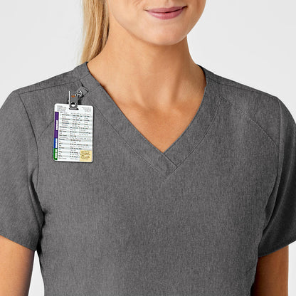 Wonderwink - W123 Women's Stylized V-Neck Scrub Top (6155) - Uniscrubs