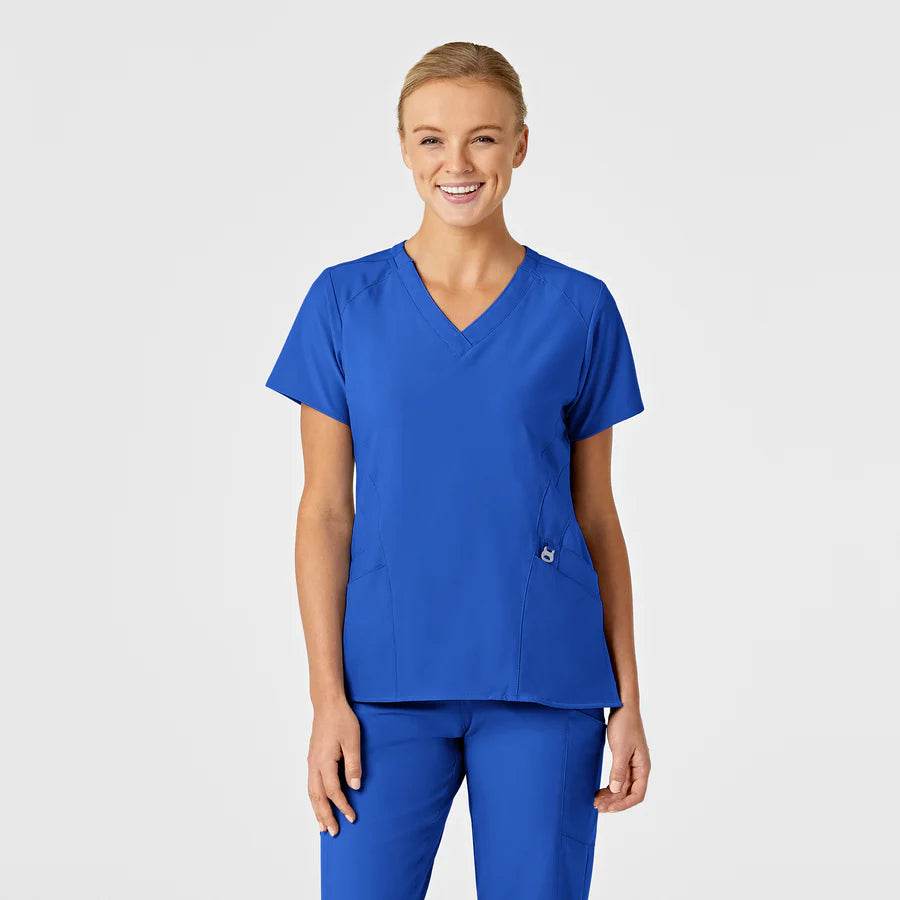 Wonderwink - W123 Women's Stylized V-Neck Scrub Top (6155)