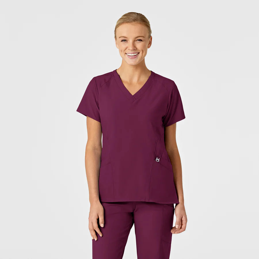 Wonderwink - W123 Women's Stylized V-Neck Scrub Top (6155)