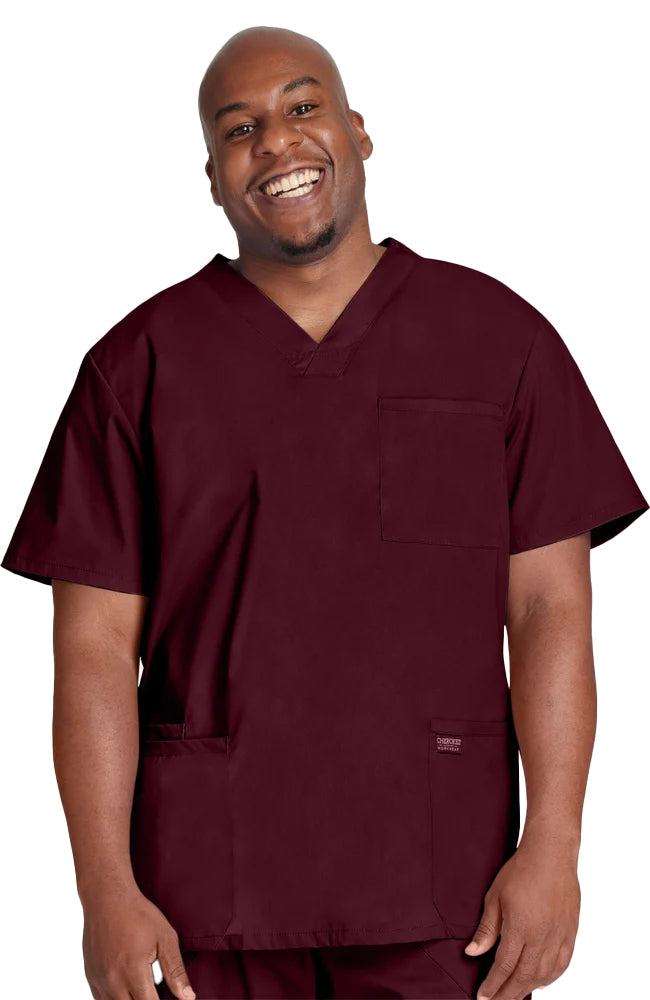 Cherokee - Men's V-Neck Utility Solid Scrub Top (WW695)