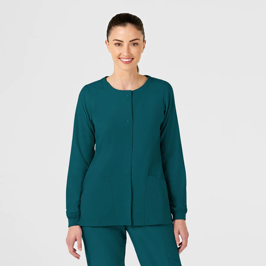 Wonderwink - W123 Women's Crew Neck Warm Up Scrub Jacket (8155)