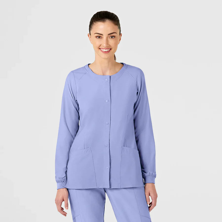 Wonderwink - W123 Women's Crew Neck Warm Up Scrub Jacket (8155)