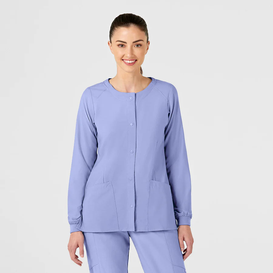 Wonderwink - W123 Women's Crew Neck Warm Up Scrub Jacket (8155)