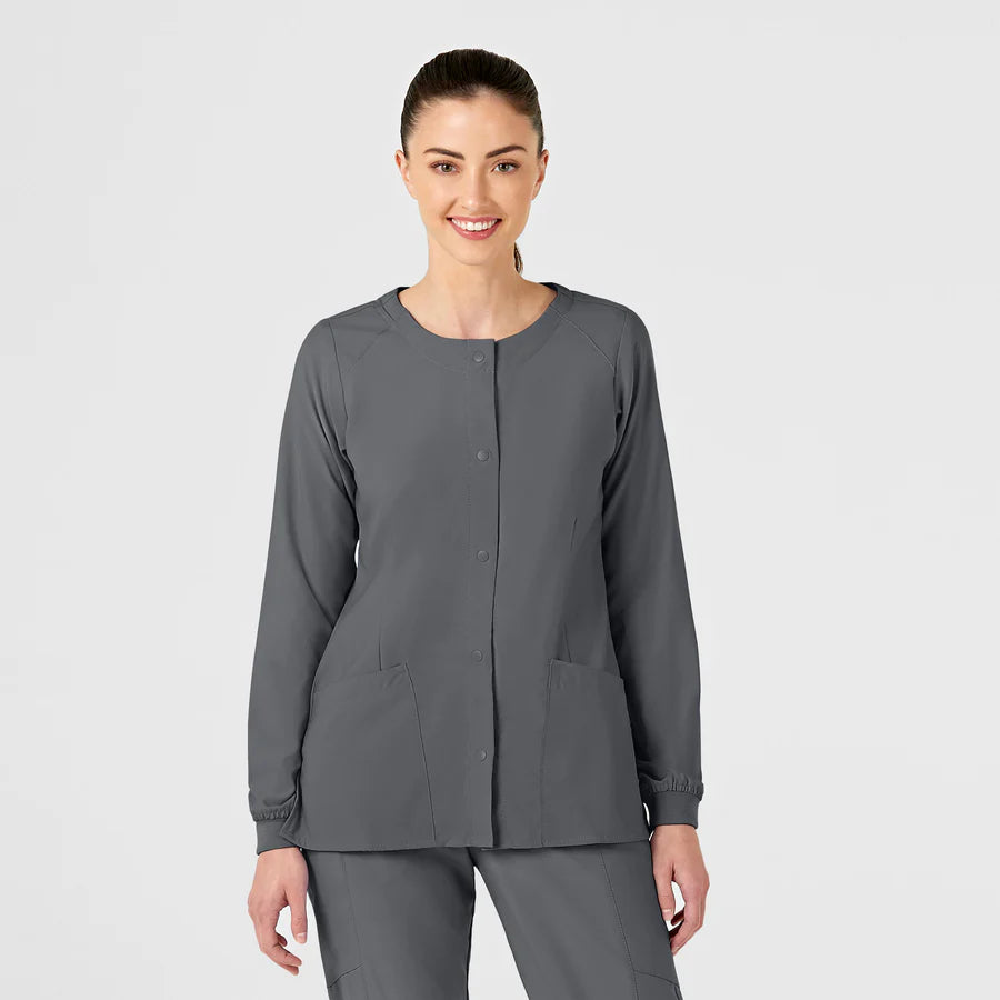 Wonderwink - W123 Women's Crew Neck Warm Up Scrub Jacket (8155)