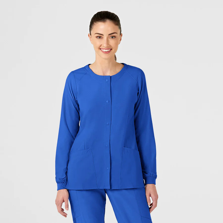 Wonderwink - W123 Women's Crew Neck Warm Up Scrub Jacket (8155)