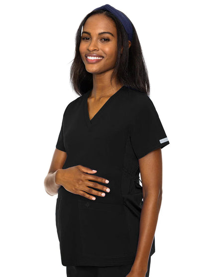 Med Couture - Women's Maternity Scrub Top - 8459