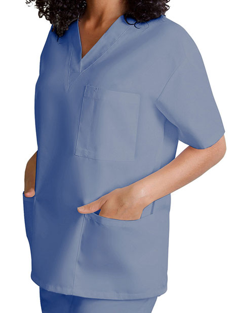 Adar - Unisex V-Neck Three Pockets Nursing Scrub Top (601)