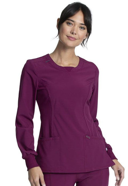 Cherokee - Infinity Long Sleeve V-Neck Top (CK781A) - Uniscrubs
