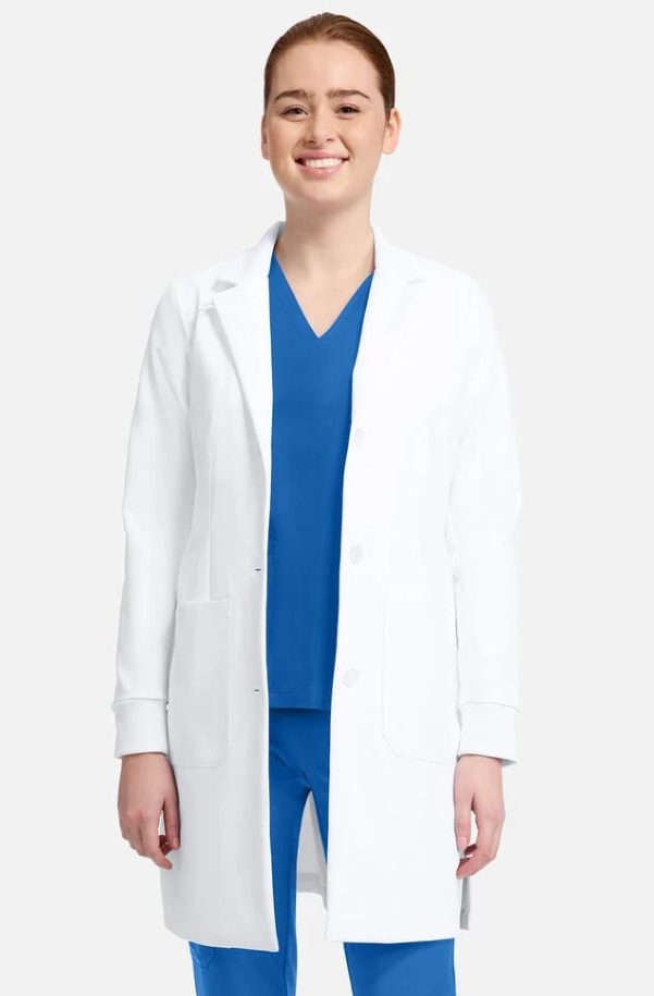 Healing Hands Women's 34½" Francesca Convertible Collar Lab Coat HH405