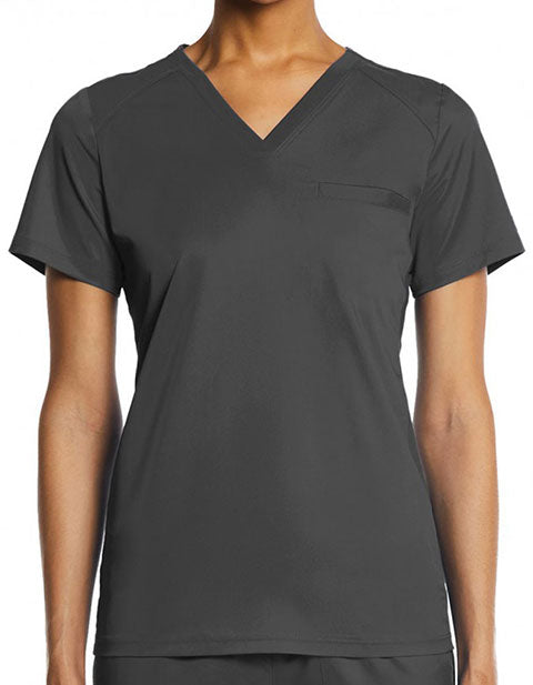 Maevn - Eon Women's Sporty V-Neck Solid Scrub Top (1778)