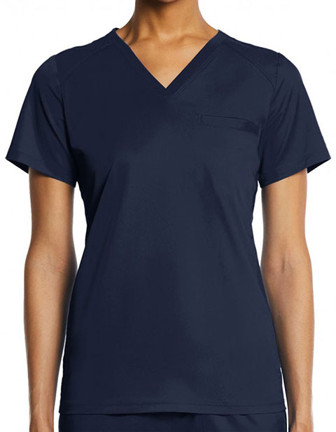 Maevn - Eon Women's Sporty V-Neck Solid Scrub Top (1778)