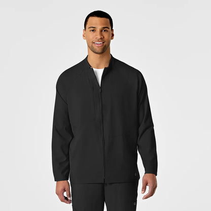 Wonderwink - W123 Mens Zip Front Warm Up Scrub Jacket (8355) - Uniscrubs