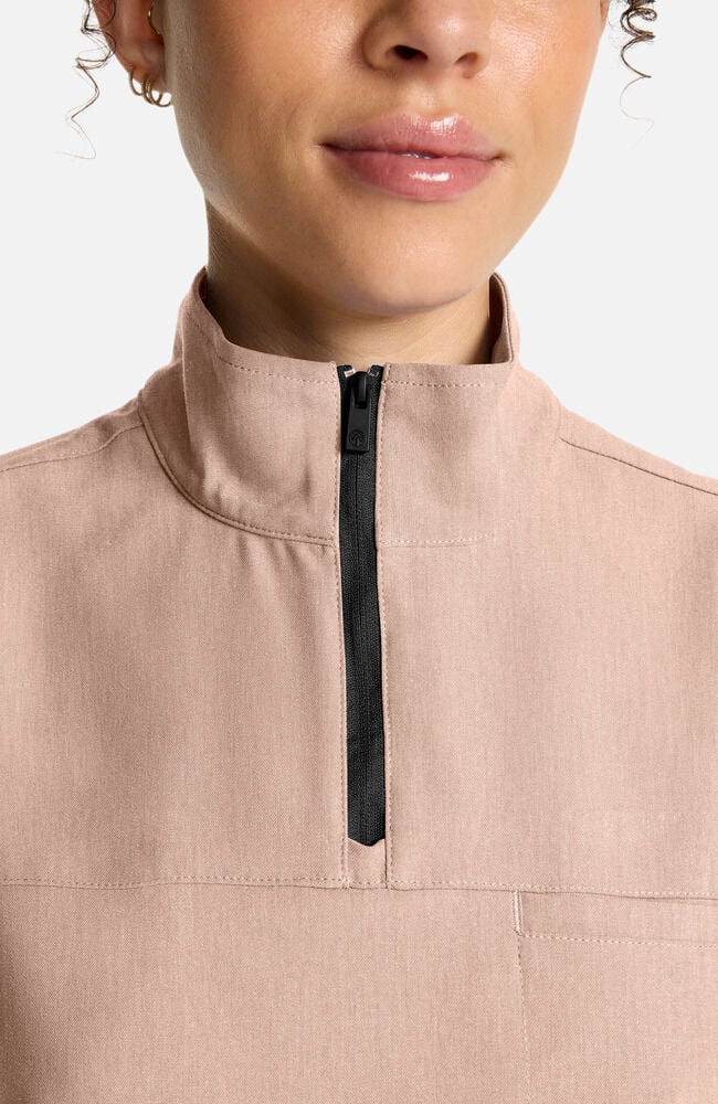 Women's Bella Quarter Zip Scrub Top - (HH752)