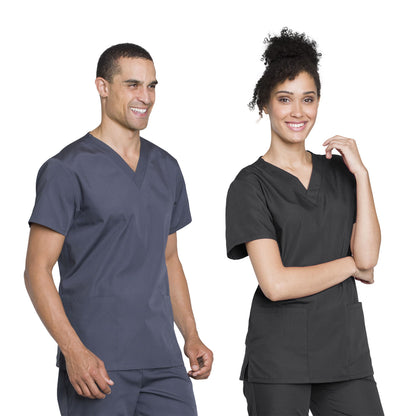 Cherokee - Unisex V-Neck Solid Scrub Top & Drawstring Scrub Pant Set (WW530C) - Uniscrubs