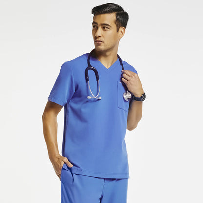 Jaanuu - Men's 2-Pocket V-Neck Top (J86032) - Uniscrubs