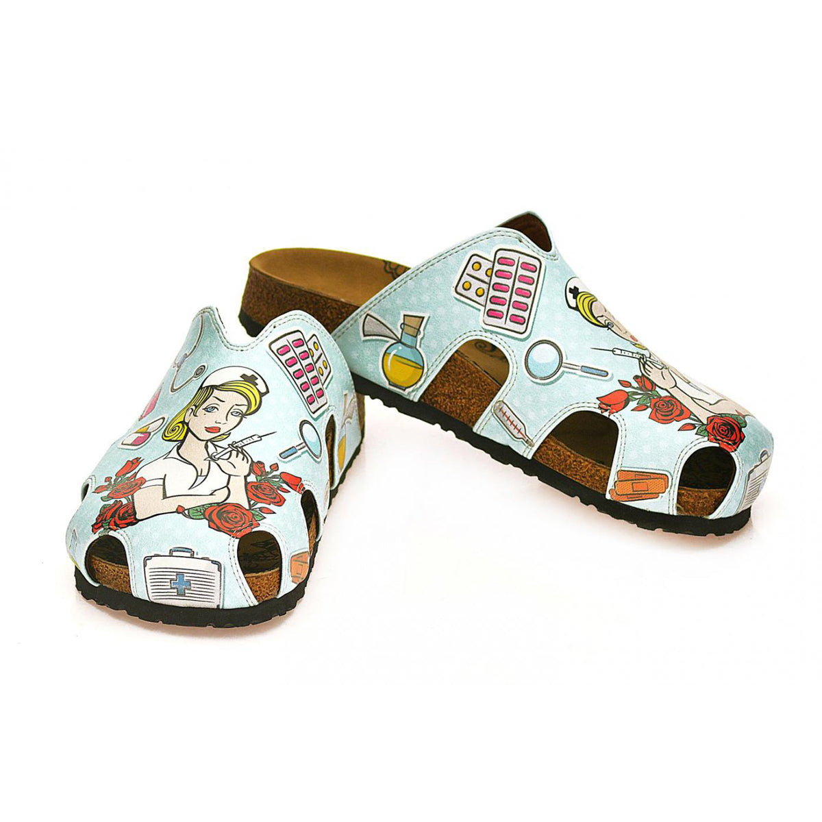 Calceo - Blue Nurse Clogs (WCAL603) - Uniscrubs