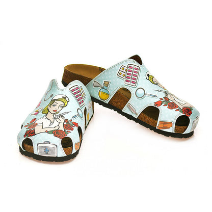 Calceo - Blue Nurse Clogs (WCAL603) - Uniscrubs