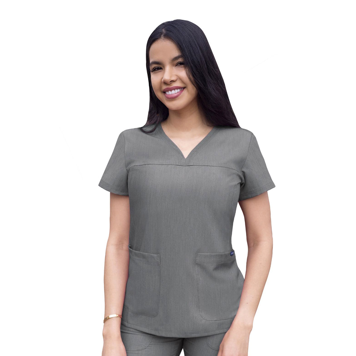 Adar - Women’s Sweetheart V-neck Scrub Top (P4210)