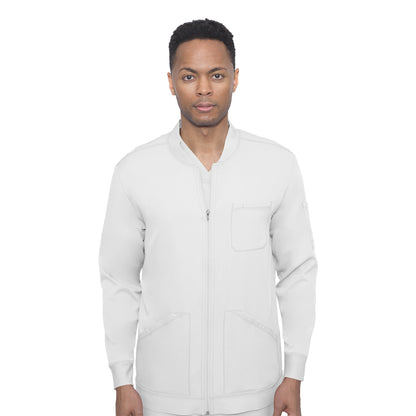 Healing Hands - Men's Michael Zip Front Solid Scrub Jacket (5590) - Uniscrubs