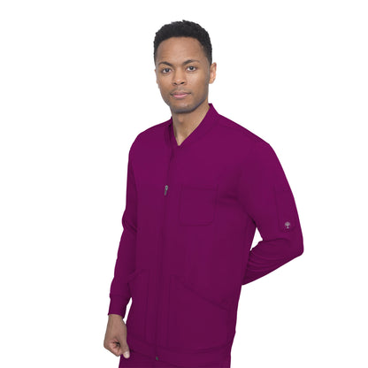 Healing Hands - Men's Michael Zip Front Solid Scrub Jacket (5590) - Uniscrubs