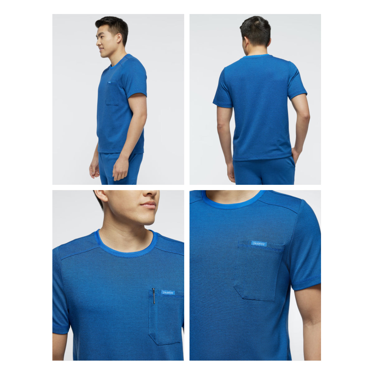 Jaanuu - Crewneck UltraSOFT Men Scrub Top (J86056)