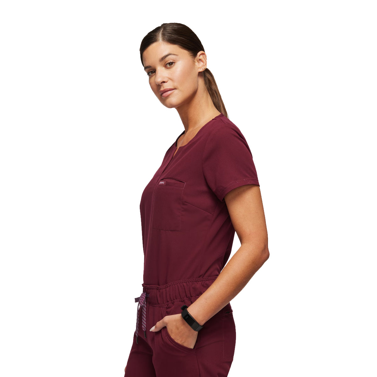 Jaanuu - Women's 1-Pocket Tuck-In Top (J96173)