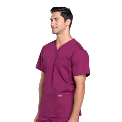 Cherokee - Men's V-Neck Utility Solid Scrub Top (WW695) - Uniscrubs