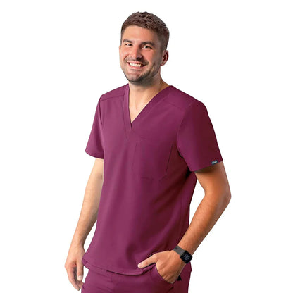 Adar - Men's Classic V-Neck Top (A6006) - Uniscrubs