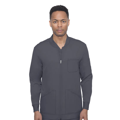Healing Hands - Men's Michael Zip Front Solid Scrub Jacket (5590) - Uniscrubs