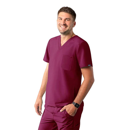 Adar - Men's Modern V-Neck Top (A6010) - Uniscrubs