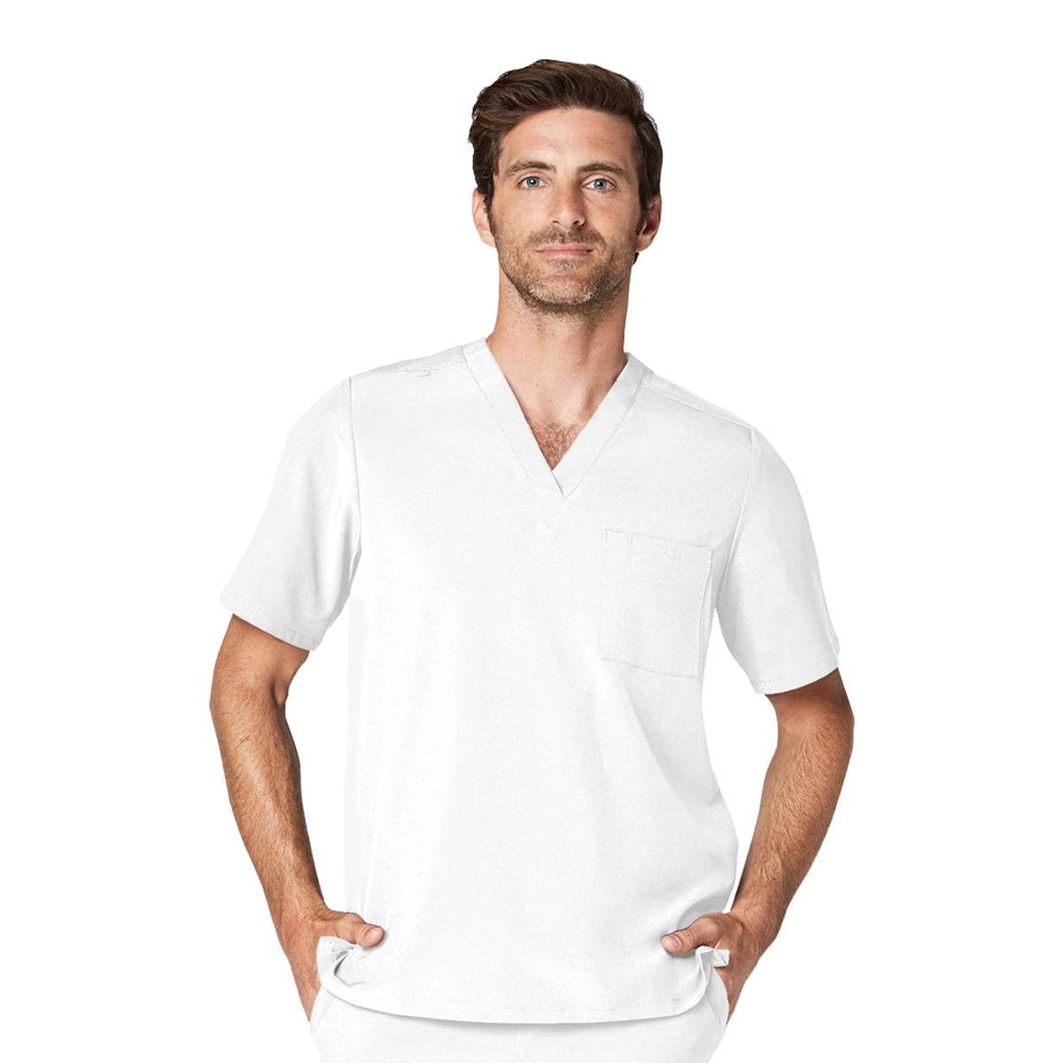Adar - Addition Scrubs For Men - Classic V-Neck Scrub Top (A5006)