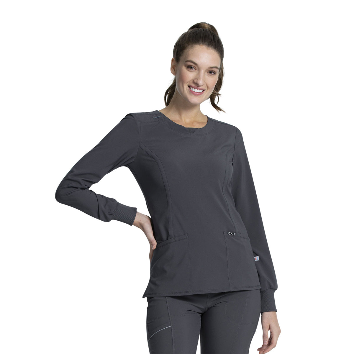 Cherokee - Infinity Long Sleeve V-Neck Top (CK781A)