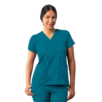 Adar - Women's Modern V-Neck Top (A6008) - Uniscrubs