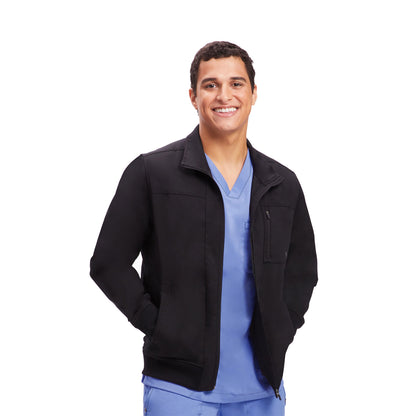 Healing Hands - Men's Jonathan Bomber Solid Scrub Jacket (5530) - Uniscrubs