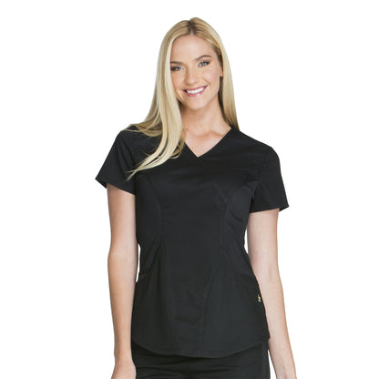 Cherokee - Women's Mock Wrap Solid Scrub Top (CK603) - Uniscrubs